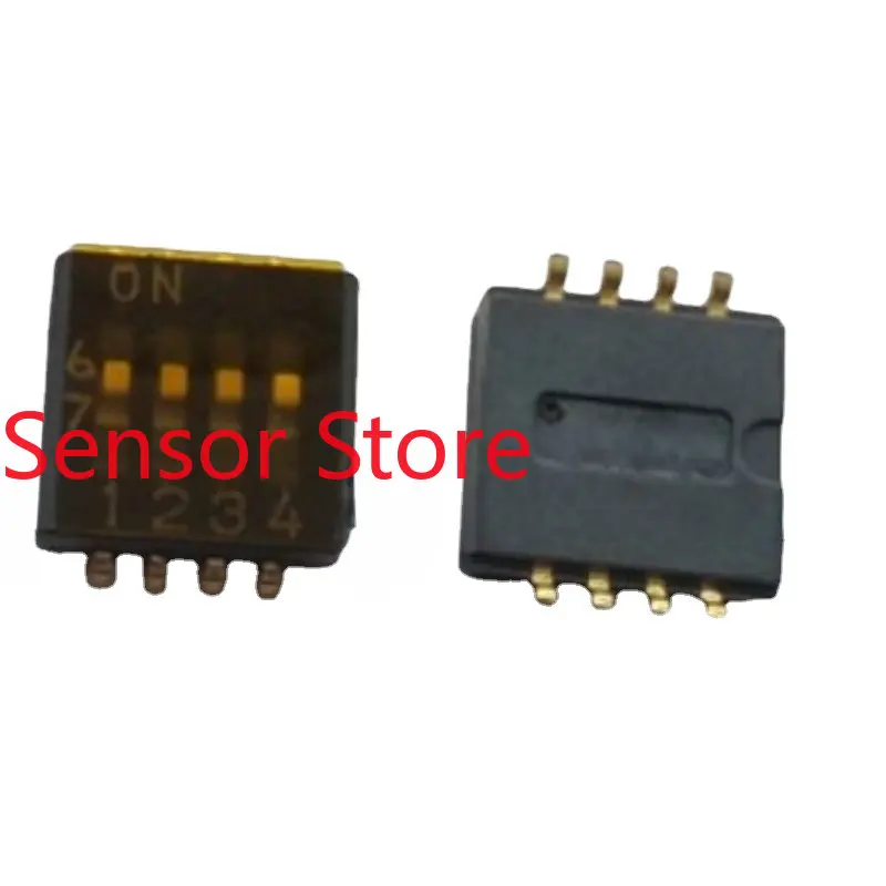 

10 шт., 4-значный цифровой коммутатор Dip Switch с шагом 1,27