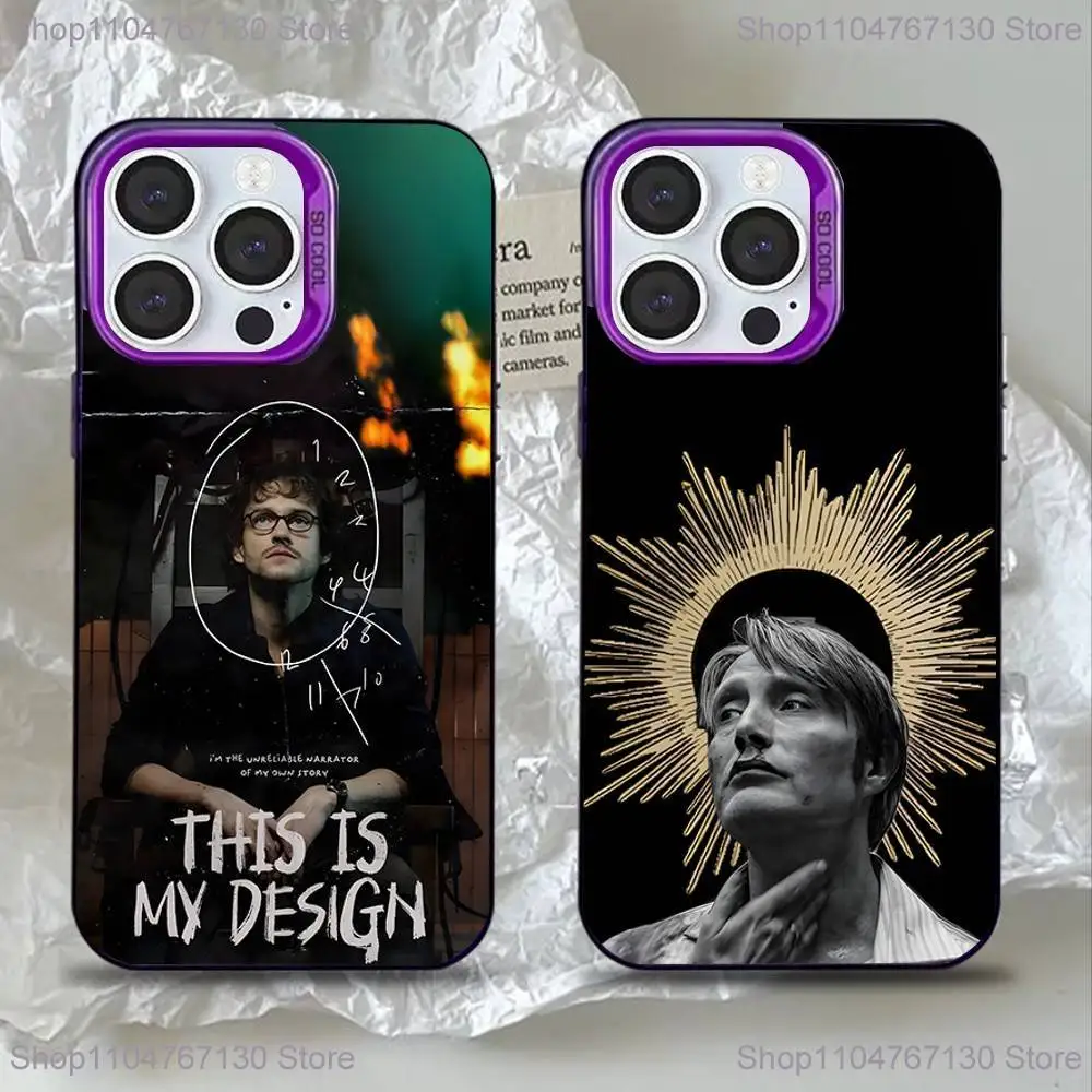 

Hannibal Will Graham Phone Case For iPhone 16,15,14,13,12,11,Mini,Pro,SE,MAX Purple Matte Silicone Cover