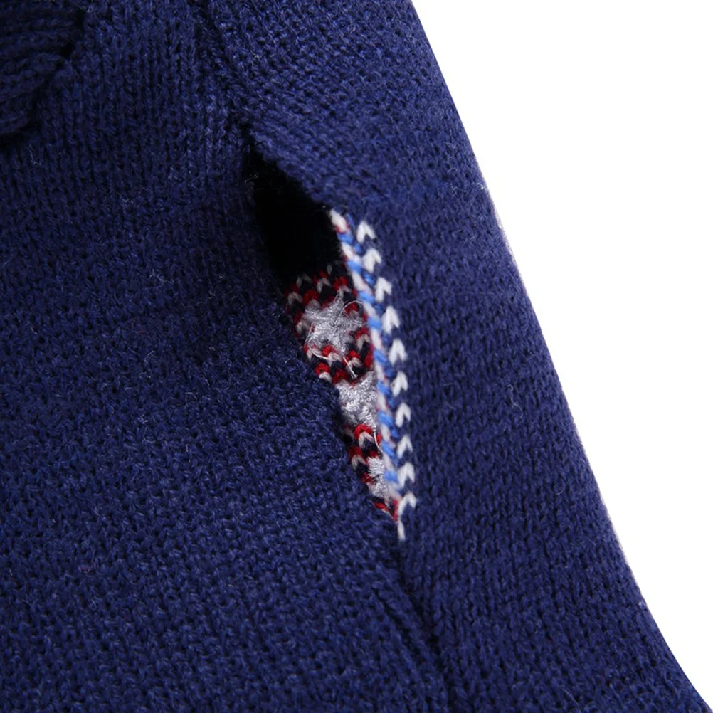 

American Flag Pet Sweater Warm Acrylic Puppy Dog Clothes Christmas Small Dog Sweater Outdoor Holiday Party Costume