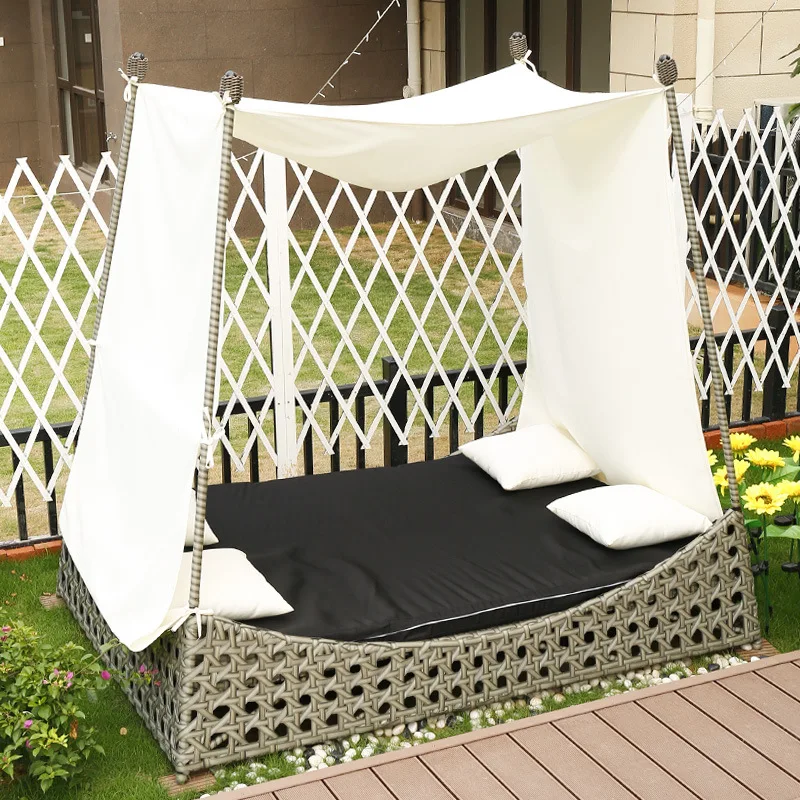 كرسي فناء ربيع حار بركة الظل كرسي شرفة رومانسية سقيفة الصيف شاطئ البحر السرير #3