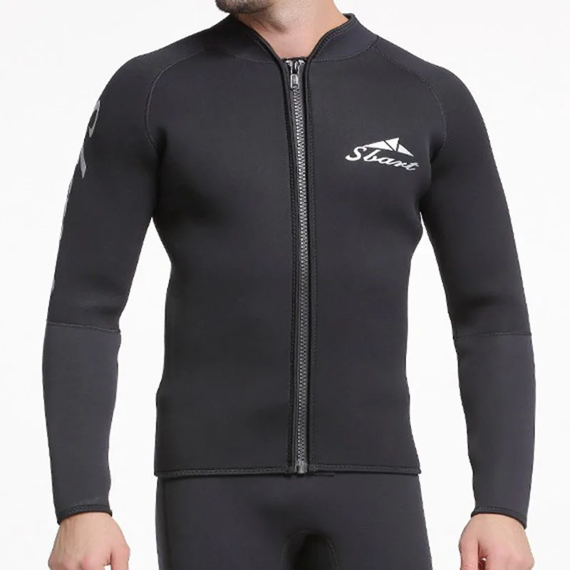 

Diving Wet Suit Swimwear Sunscreen 3mm Neoprene Men Wetsuit Jacket Top Scuba for Adults Surf Diving Suit