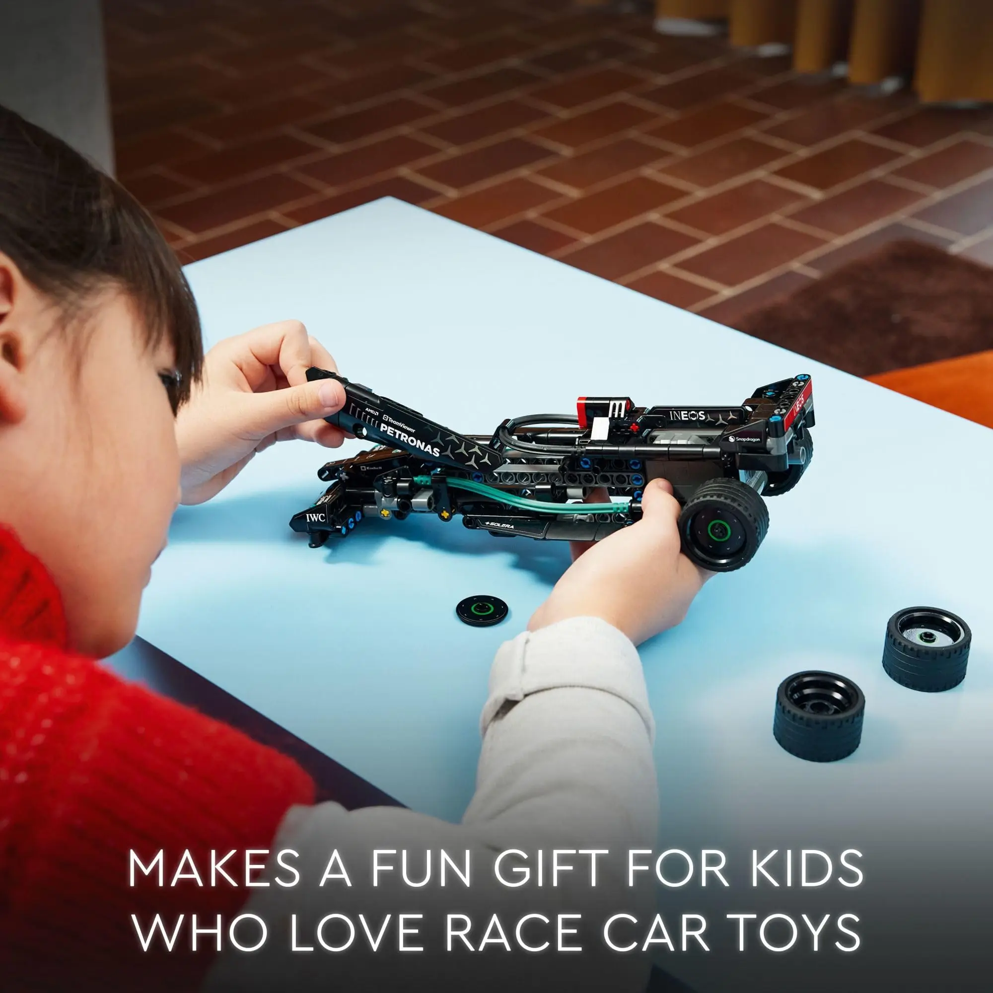 LEGO Technic Mercedes-AMG F1 W14 E Performance Pull-Back Car Toy, Vehicle Building Set Mercedes Race Car for Birthday Gift 42165