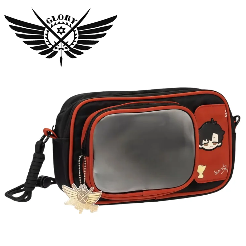 

The King’s Avatar Crossbody Bag Acrylic Pendant Decorative Badge Figurine Display Backpack Large-capacity Transparent Gifts Bag