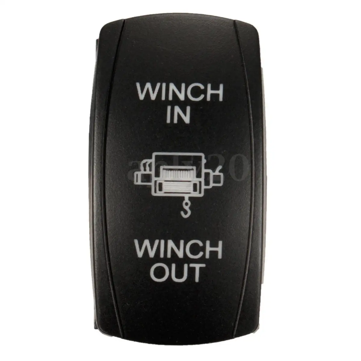 Waterproof Momentary Rocker Switch DPDT WINCH IN/OUT Blue LED Light