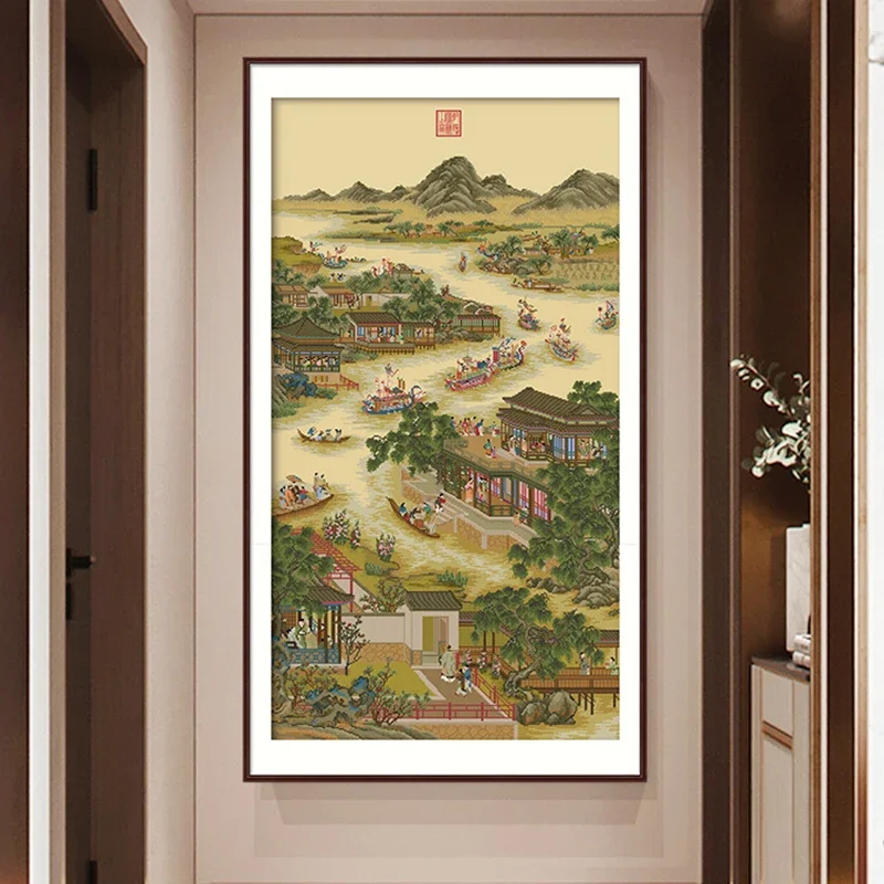 大人のための印刷済みキット,クロスステッチの刺embroidery,yongzheng皇帝,qing王朝,古代中国の工芸品,春