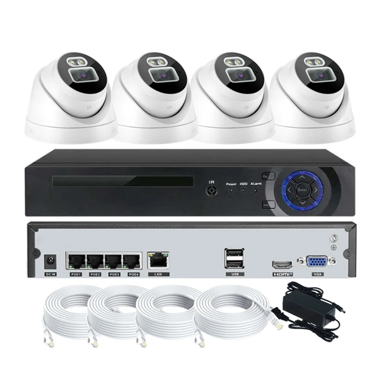 

HD Ultra Intelligent 4K 8MP POE Outdoor Security Camera System IP 16 Channel CCTV NVR System Kit