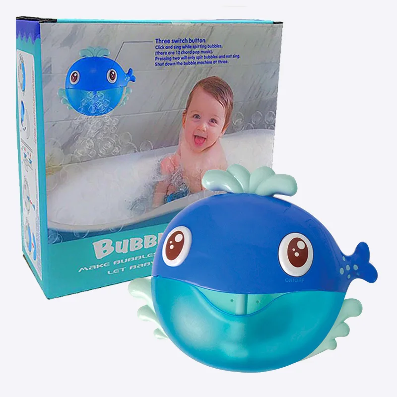 Máquina de burbujas al aire libre con música de cangrejo y Rana para niños, juguete de baño para bañera, jabón automático, juguete de baño para bebés