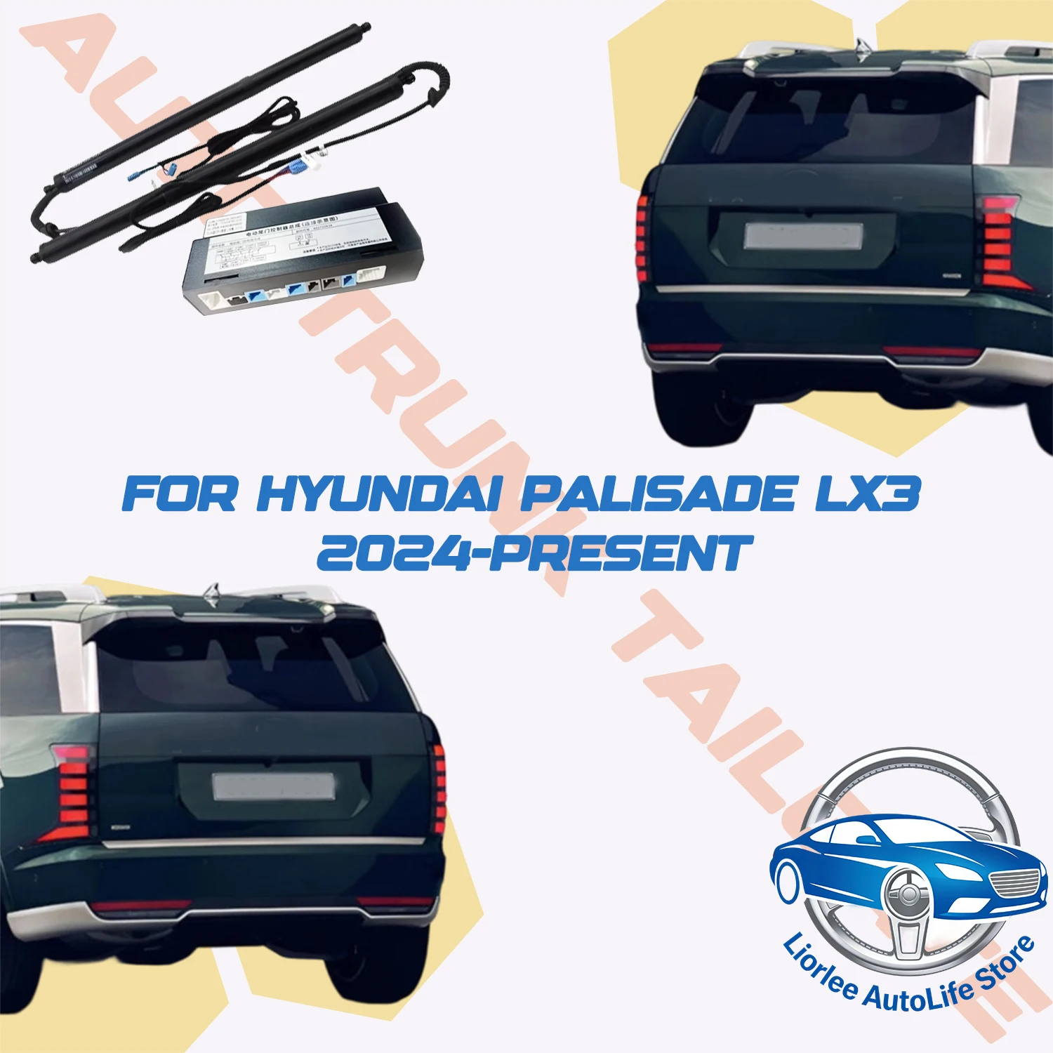 

For Hyundai Palisade LX3 2024-present Car Power Trunk Lift Electric Hatch Tailgate Tail Gate Strut Auto Rear Door Actuator