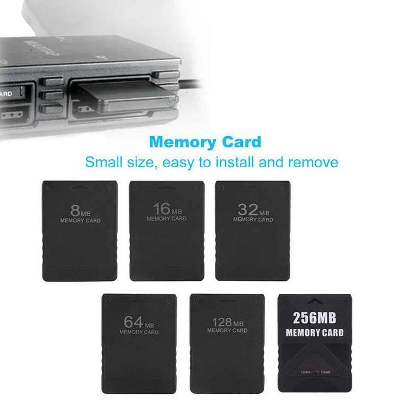 Premium 64 128 256 MB Memory Card Expansion Suitable for Micro SD for Sony Playstation for PS2