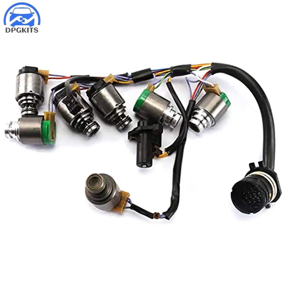 DPGKITS 5HP19 0501314432 0501316463 Transmission Solenoids Set with Internal Harness For BMW Audi A6 A8 S4 S6/RS6 Prosche