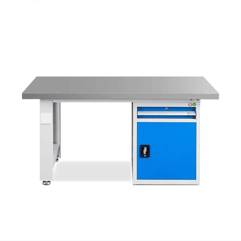i10.12-Stainless Steel Desktop Workbench Heavy Duty Fitter Bench Workshop Anti-Static Packing Inspection Repair Table Drawer