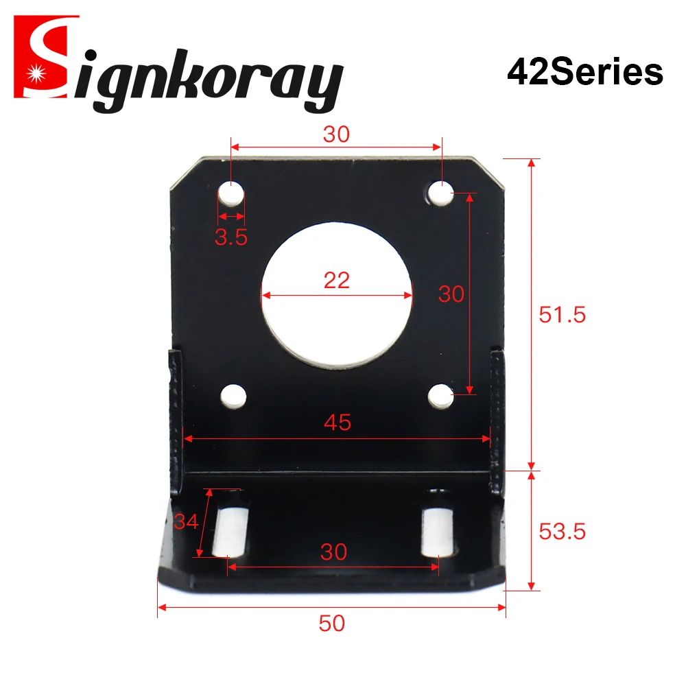 Nema17 Nema23 Nema34 Nema42 База двигателя для 42 57 86, шаговый двигатель, алюминиевый фиксированный крепеж сиденья, монтажный кронштейн, поддержка