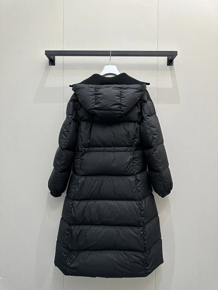 SVORYXIU 2025 نمط جديد سترة شتوية للنساء موضة بيضاء نمط غير رسمي نمط طويل #6