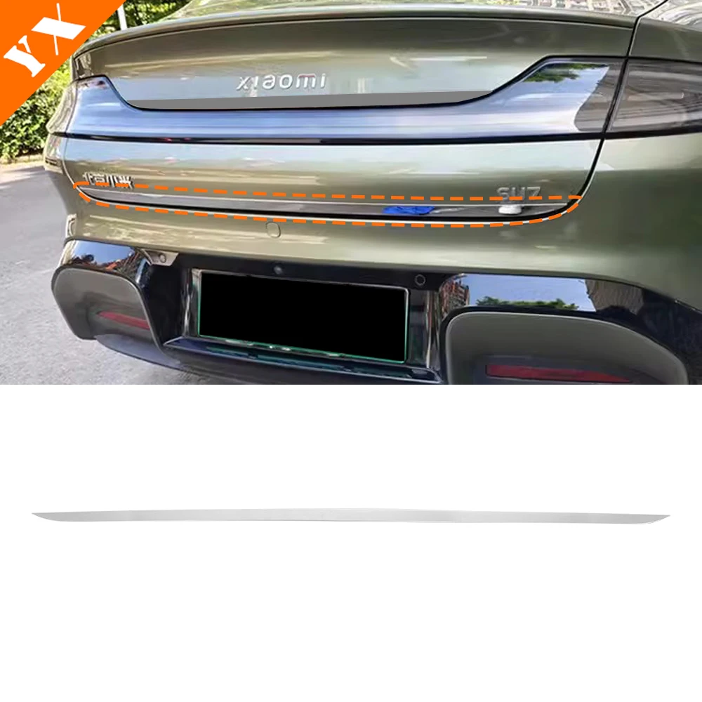 لشاومي SU7 برو ماكس اكسسوارات 2024 المقاوم للصدأ الخارجي تقليم سيارة الذيل الوفير الكسوة الباب الخلفي تقليم الديكور غطاء للحماية