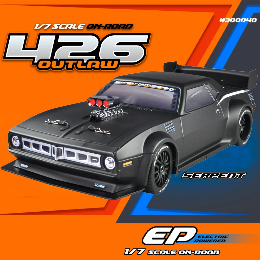 1:7 Serpent 426 Outlaw RC Car RTR 1/7 على الطريق سيارة كهربائية 4WD مجموعة محرك بدون فرشاة سيارة تحكم عن بعد (بدون بطارية)
