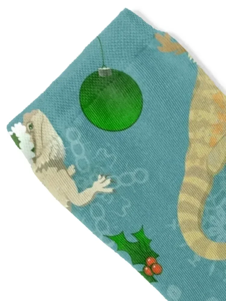 Bearded Dragon Christmas Holiday Socks gifts luxury Children's Men Socks Luxury Brand Women's