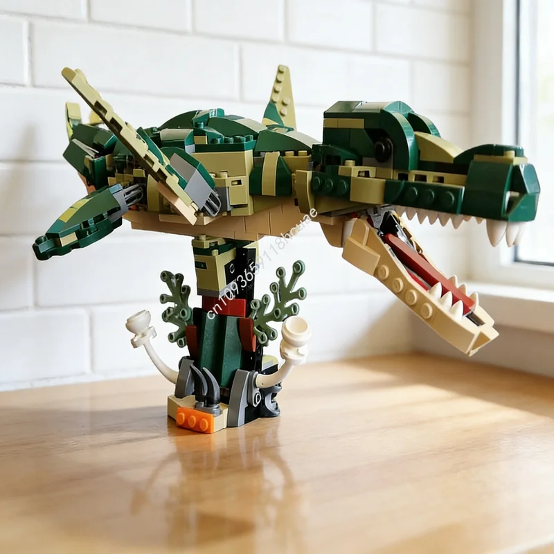 

Набор для сборки модели Liopleurodon Creator 3 в 1, 496 деталей, конструктор, рождественский подарок, развивающая игрушка, креативный DIY-набор