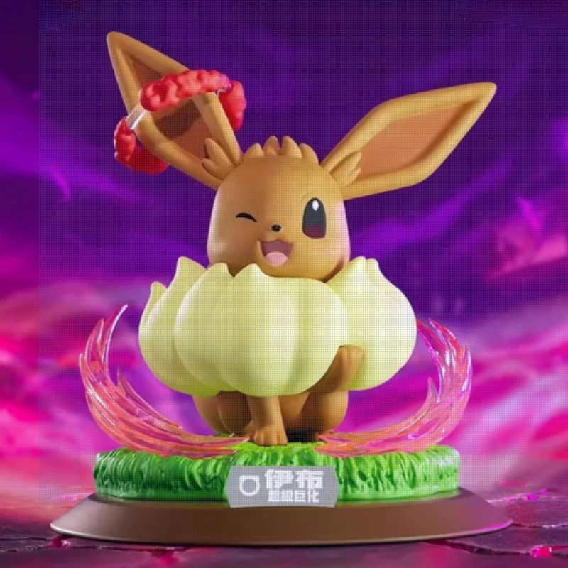 الأصلي حقيقية البوكيمون عمل الشكل Eevee شخصيات كرتونية تحصيل سطح المكتب اليدوية زخرفة اللعب عالية الجودة هدية عيد ميلاد