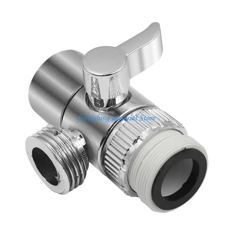 

Y5GD Two Way Tap Connector Space Saving 360 Rotation Designs Water Efficient Shower diverters Upgrades for Shower & Hair Wash