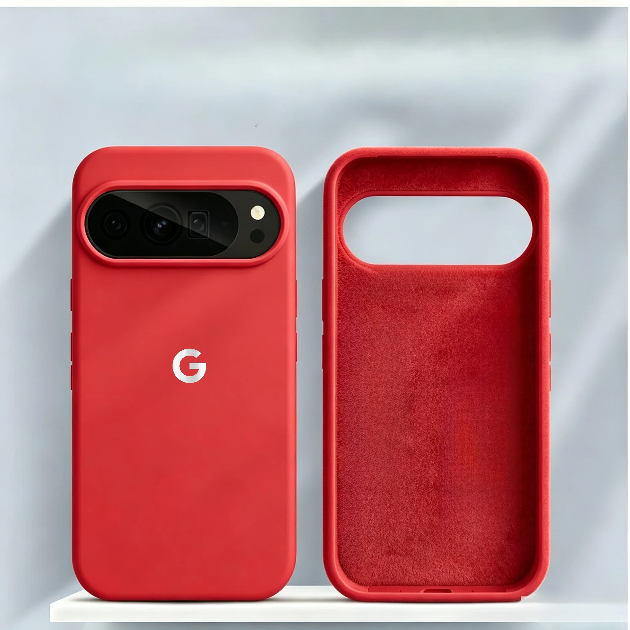 Hochwertige, hautfreundliche Original-Flüssigsilikonhülle für Google Pixel 11 Pro XL 10 Pro 11, stoßfester Bumper-Schutz für das Handy.