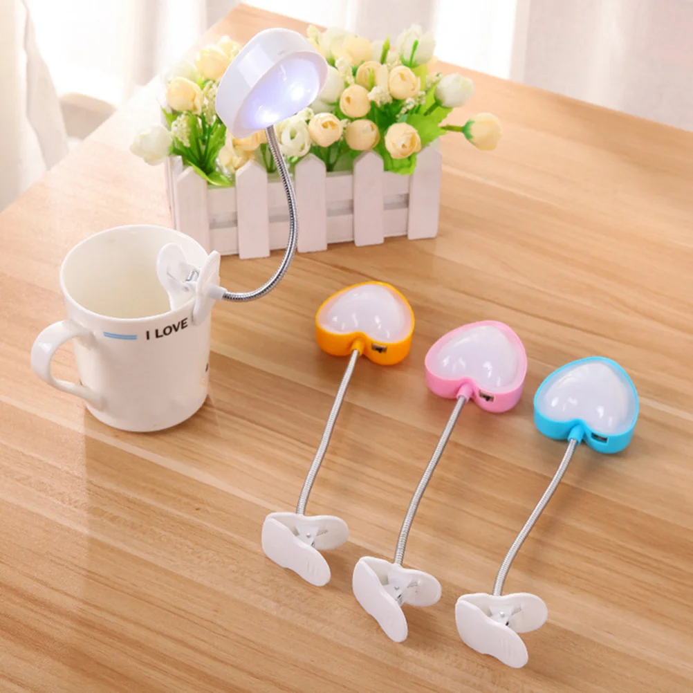 

Powered LED Desk Clip Lamp USB Eye Protection No Glare Adjustable Reading Light Clamp Light Gooseneck Table Lamp
