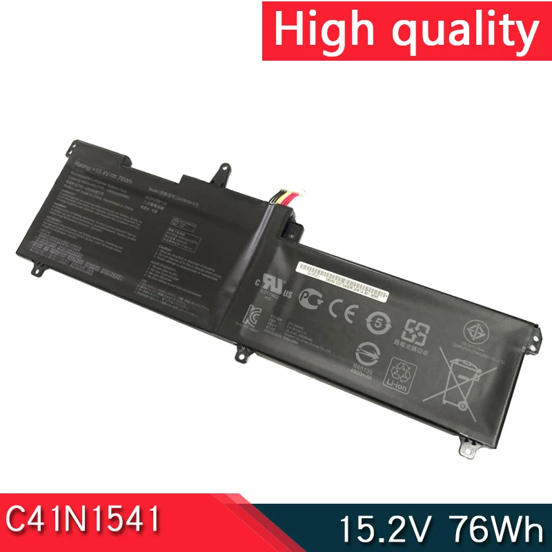 НОВЫЙ C41N1541 15,2 В 76 Втч аккумулятор для ноутбука ASUS ROG Strix GL702 GL702V GL702VM GL702VM-1A GL702VS GL702VT GL702ZC 0B200- 02070000