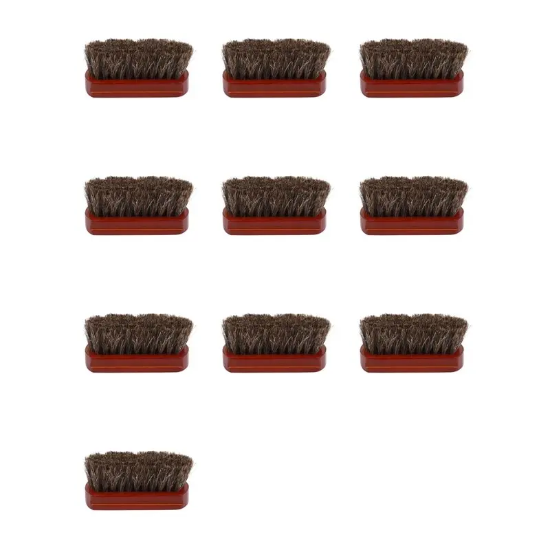 

AB34-10X Wood Handle Natural Horse Hair Mustache Beard Brush Facial Beard Cleaning Men's Shaving Brush Barber