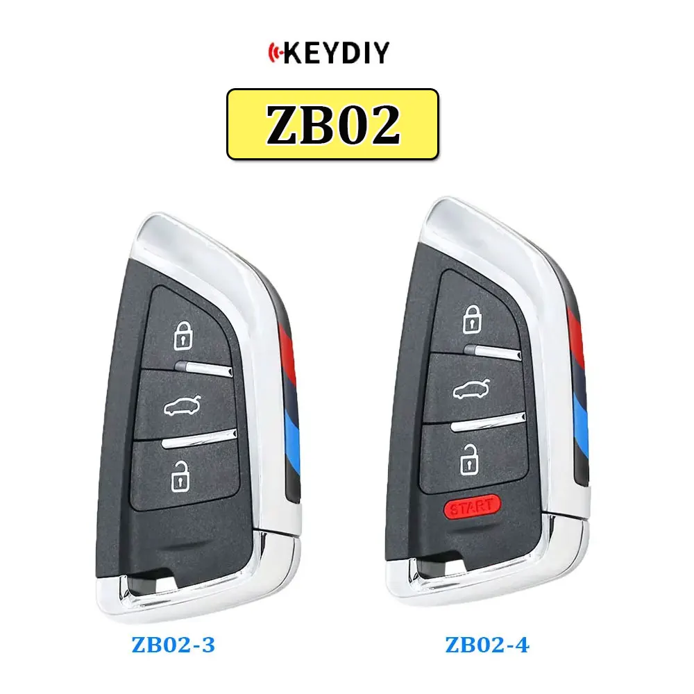 

KEYDIY ZB02 Универсальный KD Smart Key ZB02-3 ZB02-4 для KD-MAX KD-X2 Замена автомобильного дистанционного ключа Подходит для более 2000 моделей