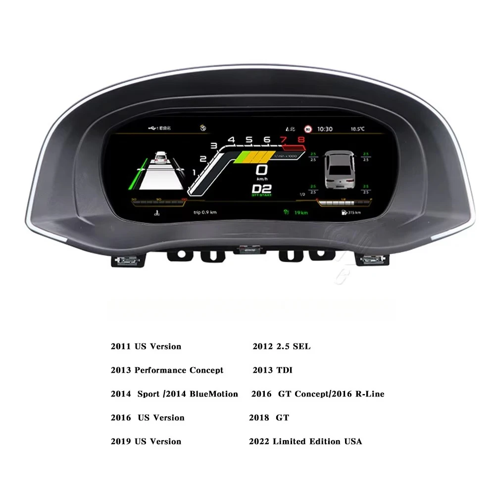 2011 to 2022    Adaptable LCD Instrument Panel Dashboard New and    Condition Featuring Speedometer Gauge Display