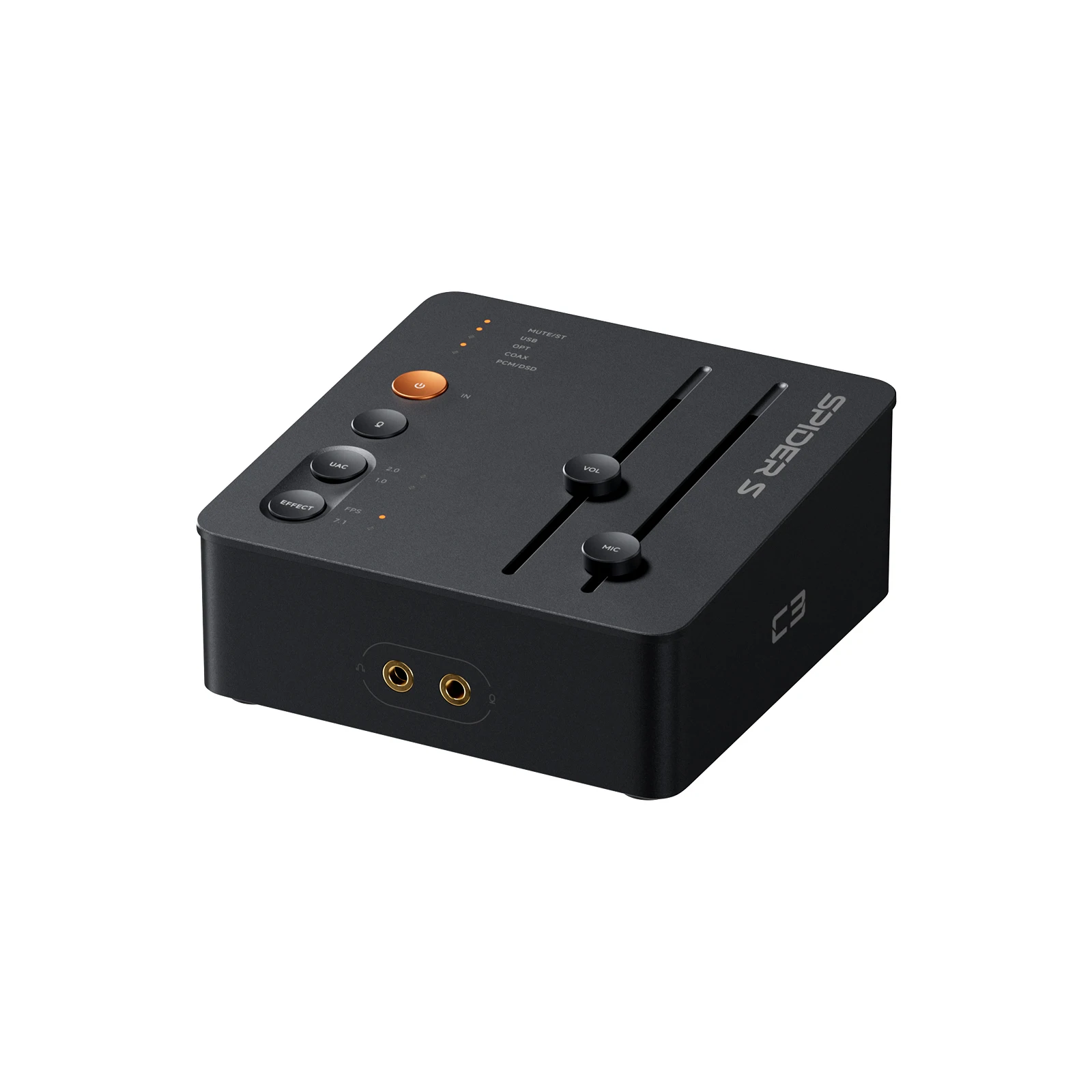 Fosi Audio C3 Hoofdtelefoonversterker voor Gaming HiFi Stereo DAC Amp Ruisreductie Audio Dac XMOS XU316 + CS43131 + TPA6120 * 2