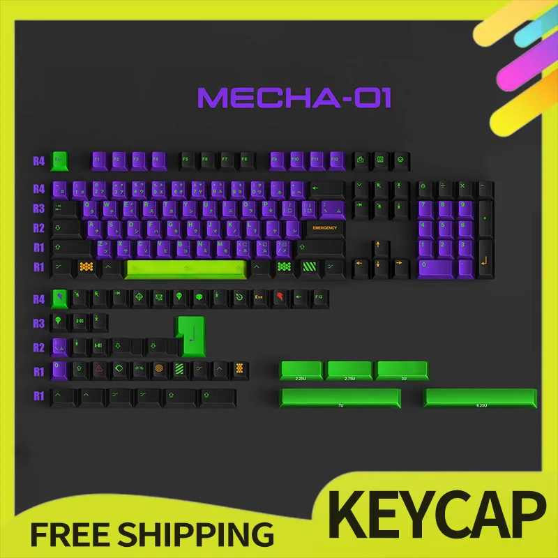 

Eva Keycap Custom 1 Set Pc фиолетовая Зеленая прозрачная 171key оригинальная Заводская клавиатура для электронных видов спорта механическая клавиатура игровые подарки