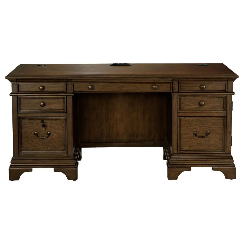 

Oak five drawer office desk office desks computer desk
