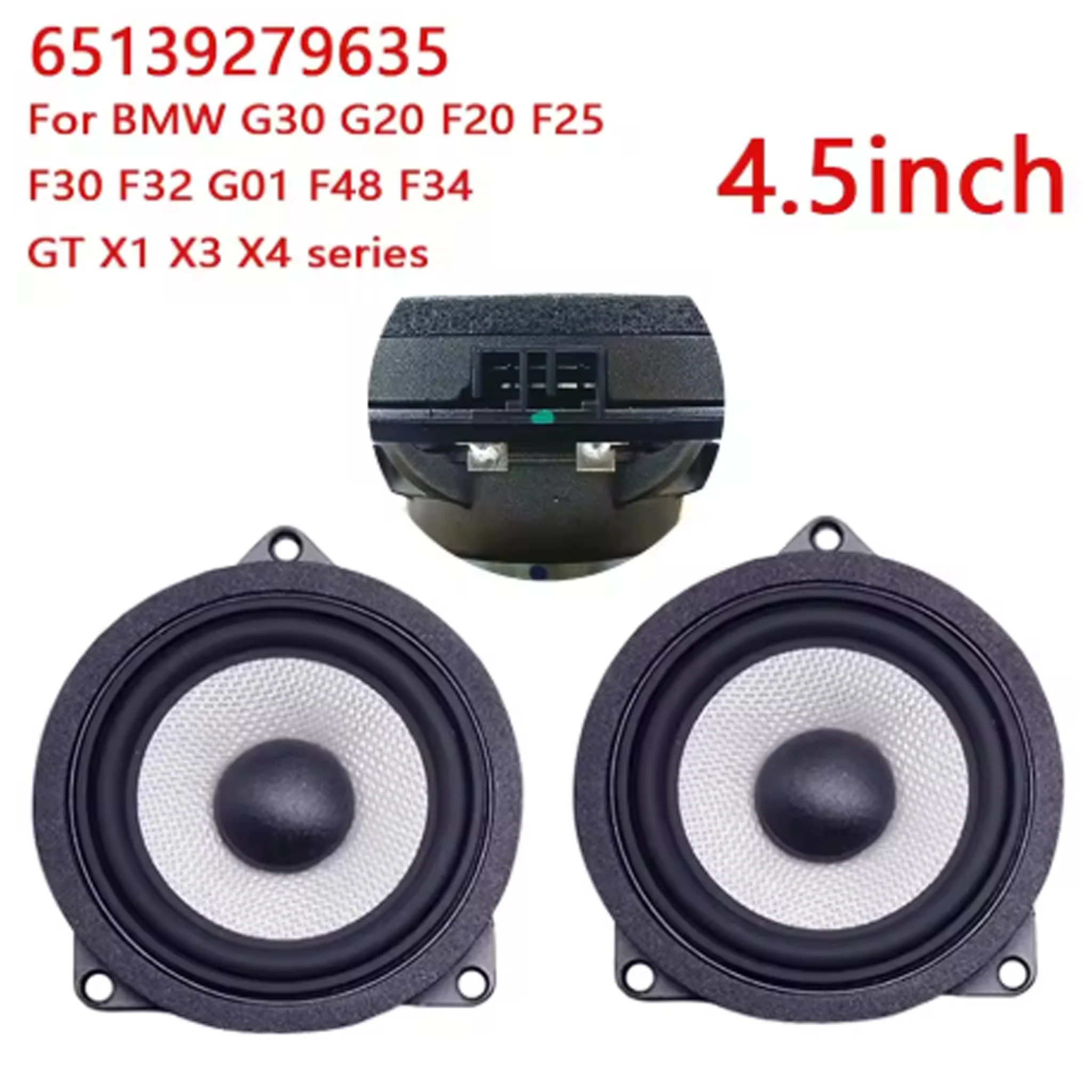 4.5 Inch Plug & Play Car Door Speaker for BMW F30 G20 F20 F32 G30 G01 G05 1/2/3/4/5 Series X1 X2 X3