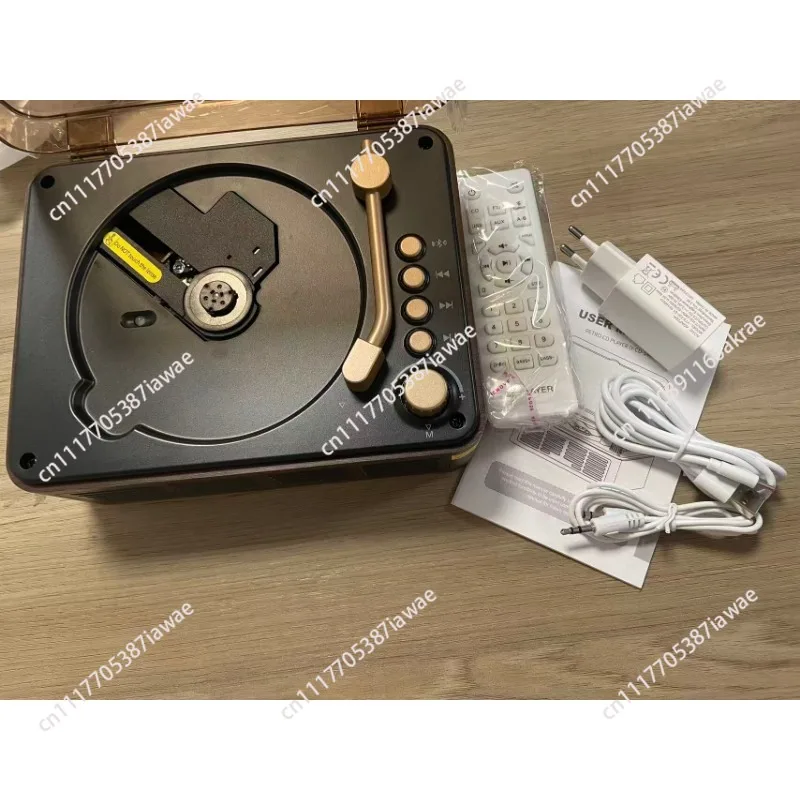 Retro CD Player Bluetooth Speaker Portable HiFi Music Album Disc Player Audio Device Birthday Gift for Music Lovers Home Travel