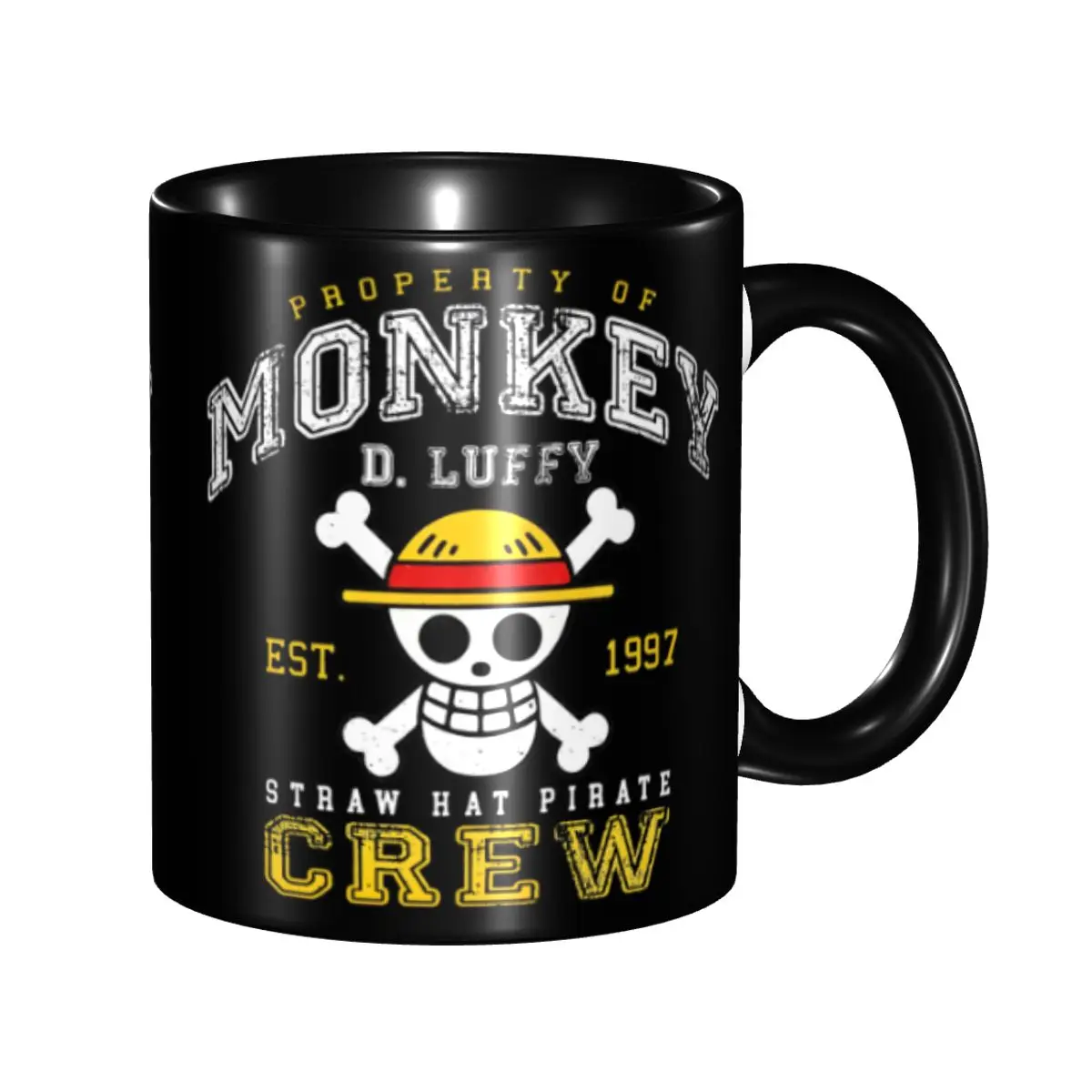 Straw Hat Pirate Crew One Piece Accessory Mug Gifts for Kids Fun Water Cups