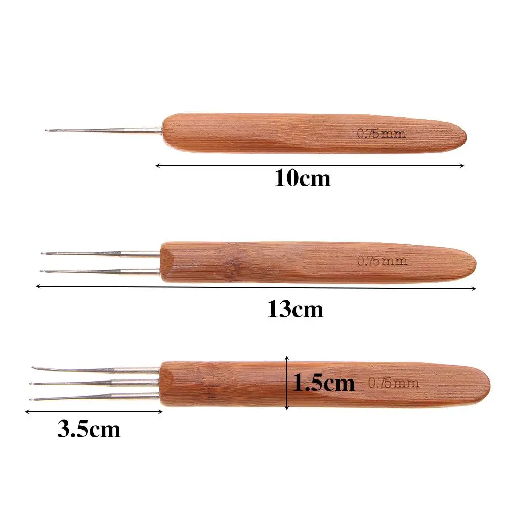 Braiding Hair Hair Making Tools with Stainless Steel Braid Maintenance for Making Dreadlock Knitting Hooks Crochet Needle