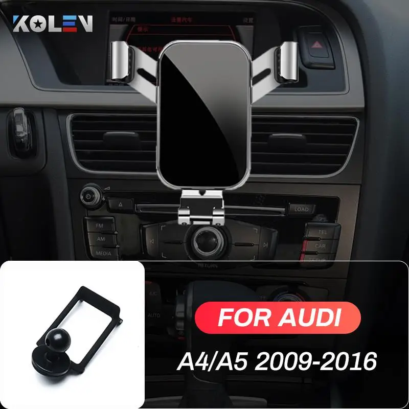 Car Mobile Phone Holder For Audi A4 A5 2009 2010 2014 2015 2016 Gravity Stand GPS Special Mount Navigation Bracket Accessories