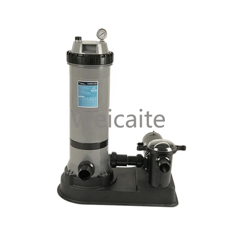 Frame swimming pool cartridge system, with 1.5 HP pump, cartridge filter suitable for above-ground swimming pools