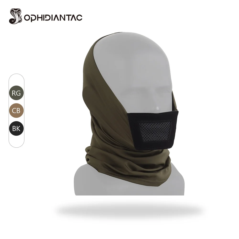 

Маска-шарф OPHIDIANTAC из стальной сетки для защиты лица: мягкая, дышащая, для охоты, походов, игр CS и стрелкового снаряжения