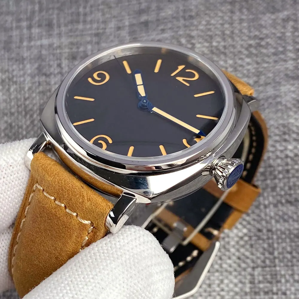 Montre mécanique californienne carrée pour homme, montre-bracelet étanche, cadran sandwich, verre saphir AR, S NH35 PT5000, 200m, 42mm