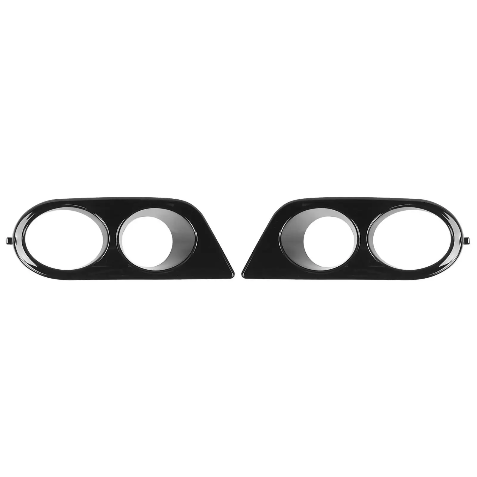 2pcs Front Bumper Foglight Cover Dual Holes Car Accessory Fit for e46 M3 2001 2002 2003 2004 2005 2006 Plastic Chromium Styling