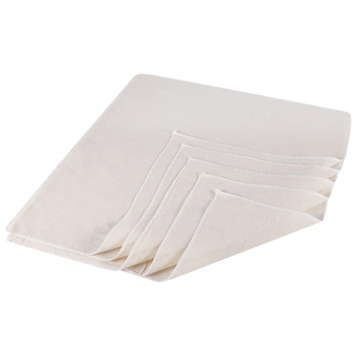 

Muslin Cloths for Cooking, Pack of 5 (50X50CM), Unbleached, Cotton Reusable and Washable Cheese Cloths for Straining