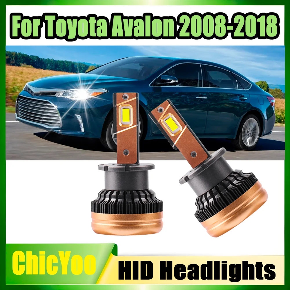 

2PCS 6000K White 30000LM LED Headlights 120W Xenon Lamps Canbus No error HID Bulbs Two-sided CSP 12V For Toyota Avalon 2008-2018