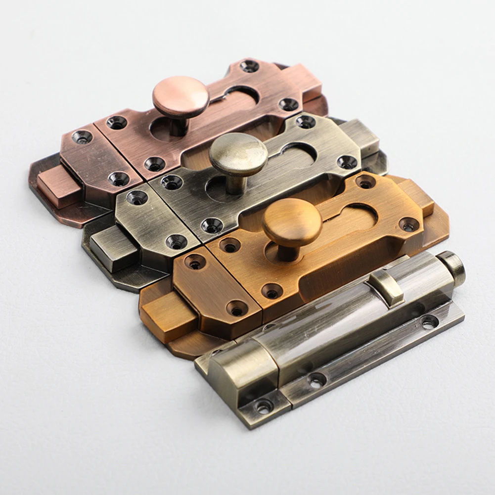 Door Latch Security Lock Antique Mortise Lock Window Door Buckle Sliding Gate Bolts Latch Home Hardware Slide Bolts Lock