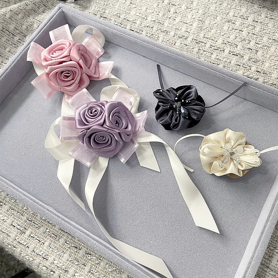 Fabric Rose Flower Brooches Women Brooch Pins Suits Decoration Lapel Pins For Men Brooch for Suits Accessories