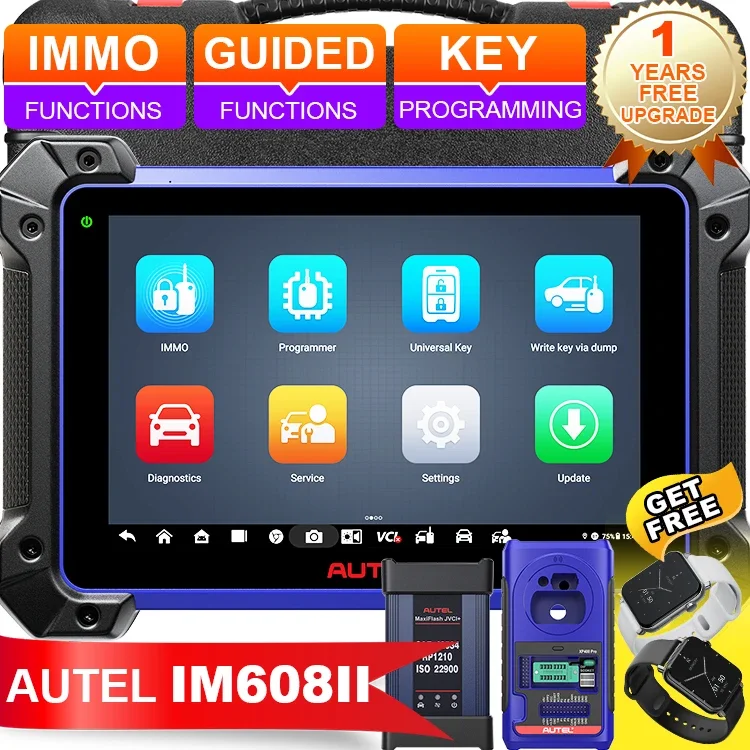 professional automotive price autel im608 im608 pro 2 programme tool key fob km100 key programmer obd2 scanner diagnostic tool