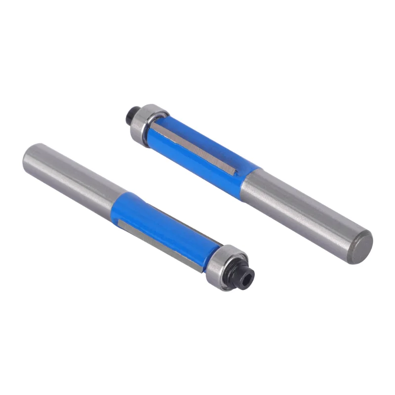 6MM 6.35MM 8MM Shank Flush Trim Bit Router Bits Milling Cutter for Woodworking Bit Face Mill Tools Carbide Cutter End Mill