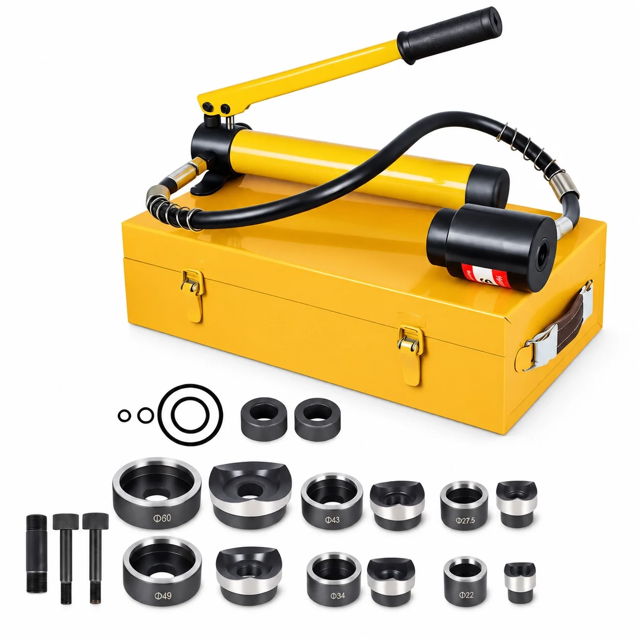 SKY-8B OEM Manual Hydraulic Knockout Punch 10Ton 22-60mm Dies Industrial Grade For Stainless Steel Electrical Panel