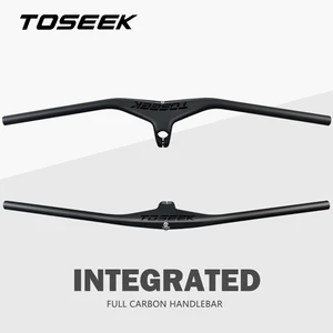 Teseek-integrated carbon guide for mountain bike, guided and MTB rods, bike parts, 28.6mm-17 degrees, 660mm, 800mm, 70mm, 80mm, 90mm, 100mm 12 Main Sales MTB Integrated Wim - №7