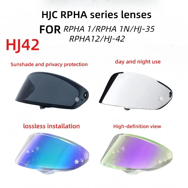 Helmet Lenses FOR HJ42, RPHA 12, RPHA 12 Carbon Sunscreen Plated Helmet Mirror Windproof